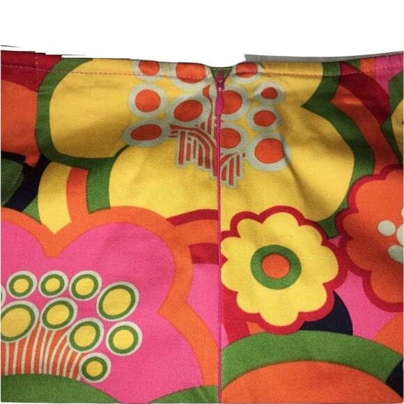 Nathalie Seaver Boutique Bright Mod Print Accordion Pleat Pencil Skirt SZ 2 - Picture 5 of 9
